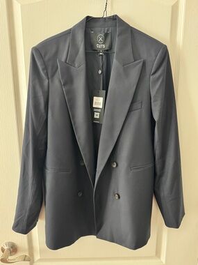 Cuts SOHO BLAZER. Small. Double-Breasted Men's Blazer in Dark Navy